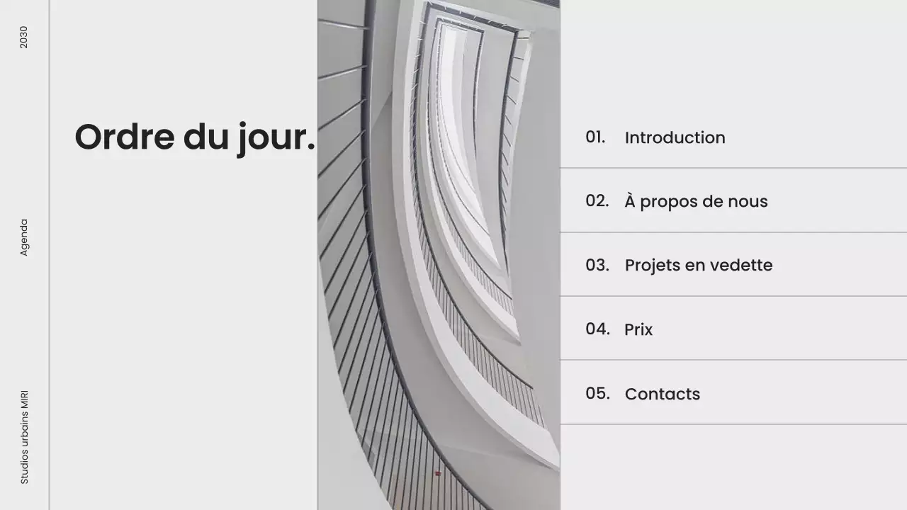 portefeuille d'architecture moderne grise