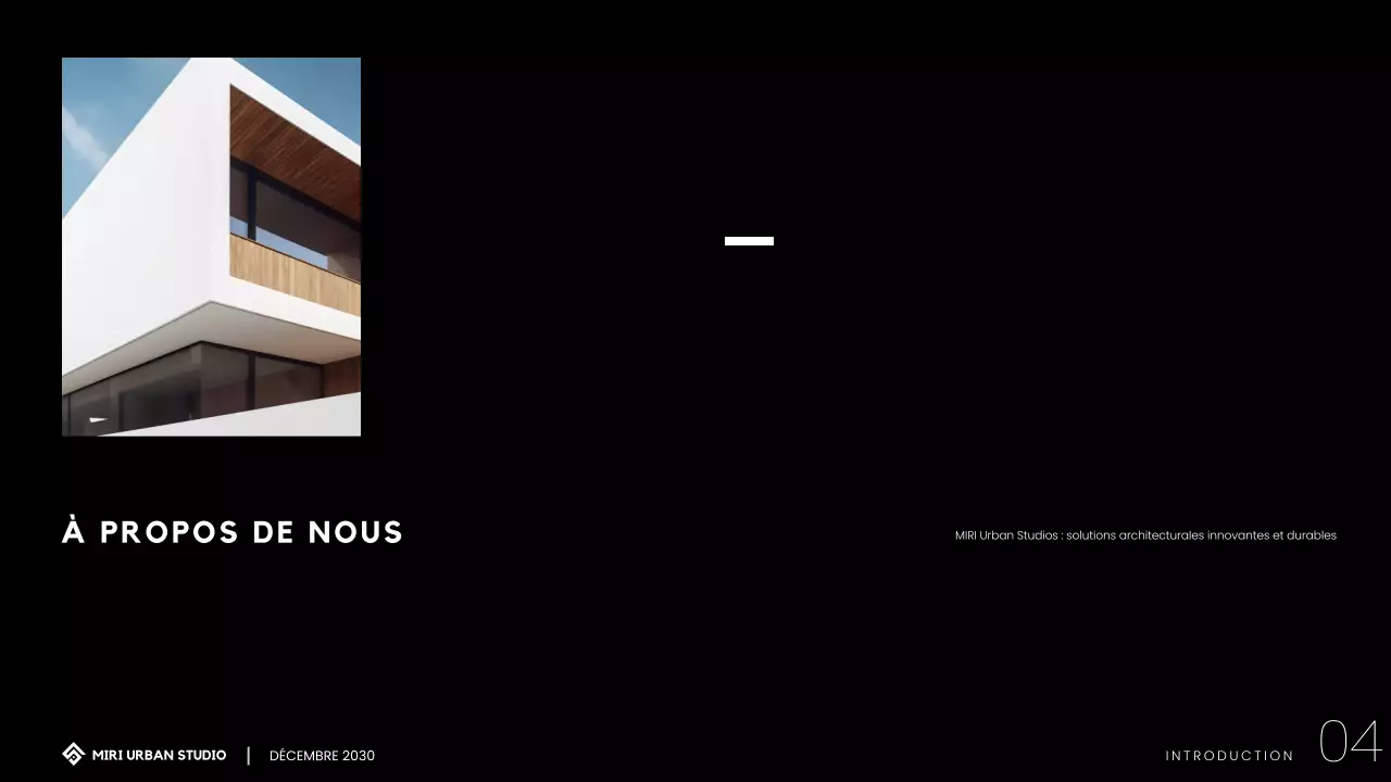 Présentation d'un portfolio d'architecture moderne et minimaliste