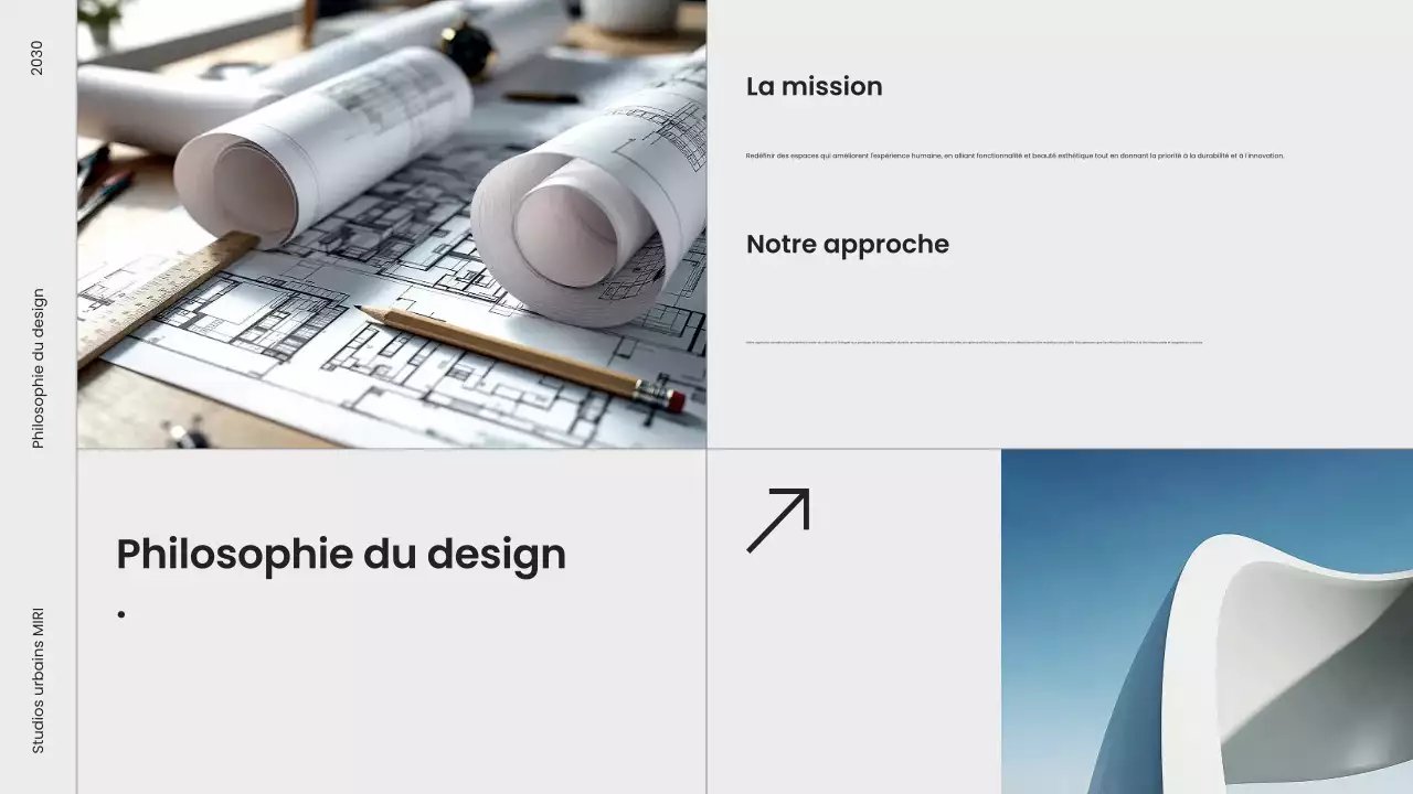 portefeuille d'architecture moderne grise