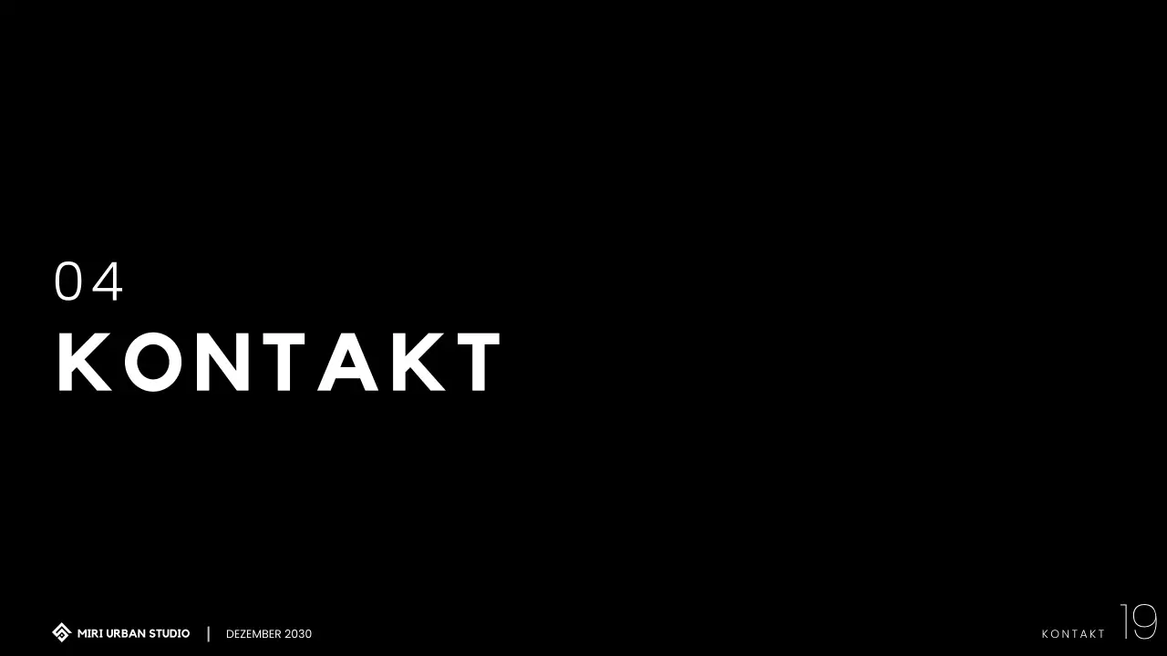 Modernes minimalistisches Architektur-Portfolio Präsentation