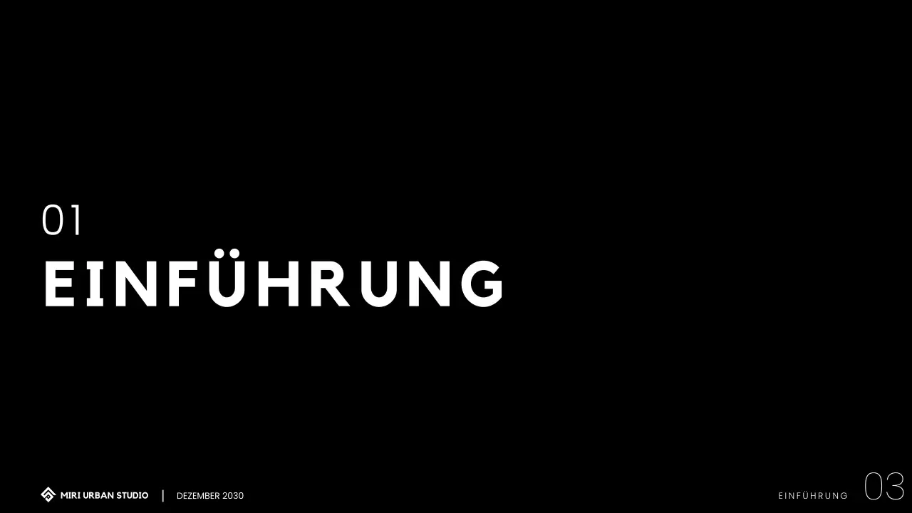 Modernes minimalistisches Architektur-Portfolio Präsentation