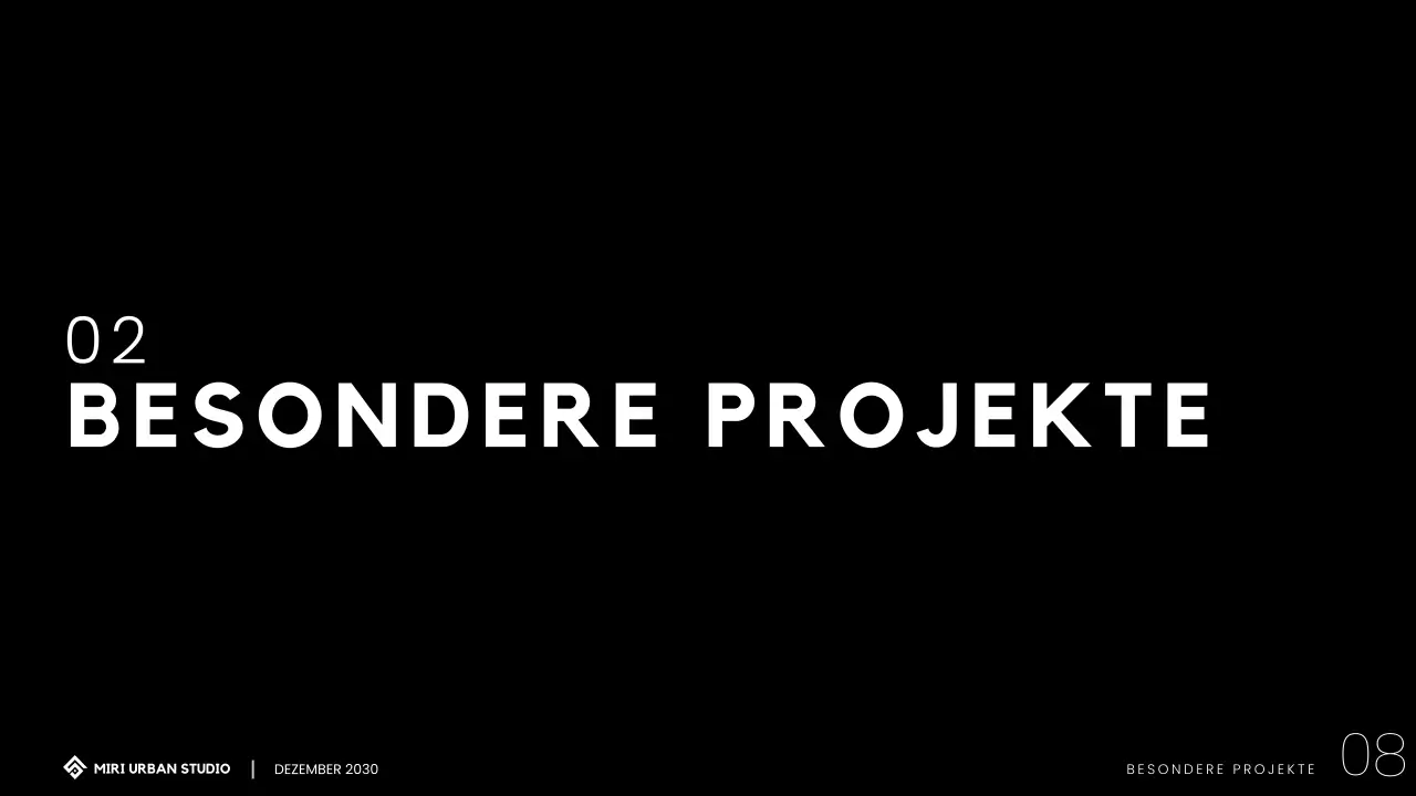 Modernes minimalistisches Architektur-Portfolio Präsentation