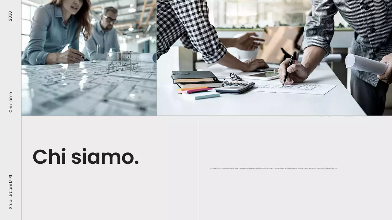 portfolio di architettura moderna grigia