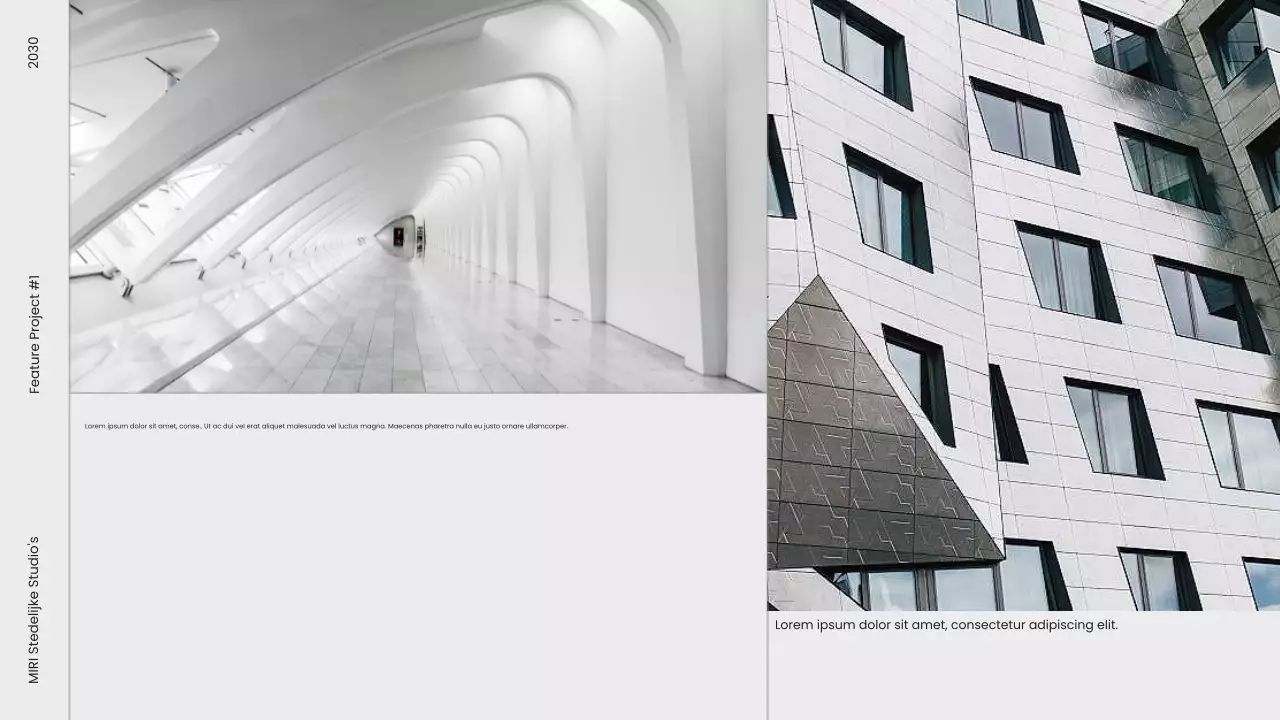 portfolio grijze moderne architectuur