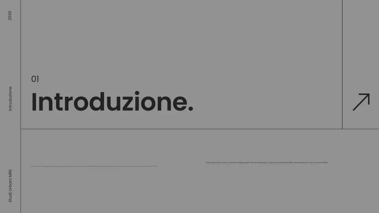 portfolio di architettura moderna grigia