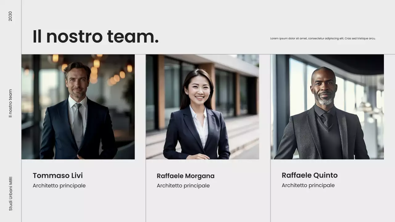 portfolio di architettura moderna grigia