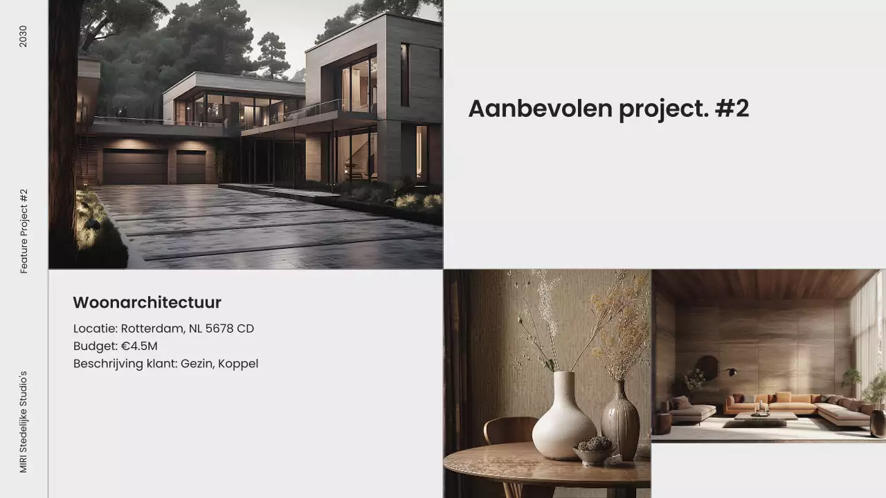 portfolio grijze moderne architectuur