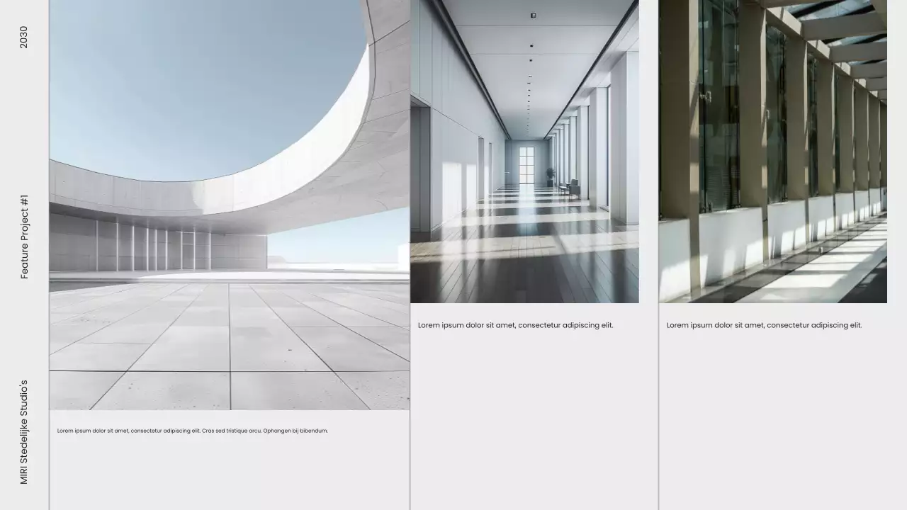 portfolio grijze moderne architectuur