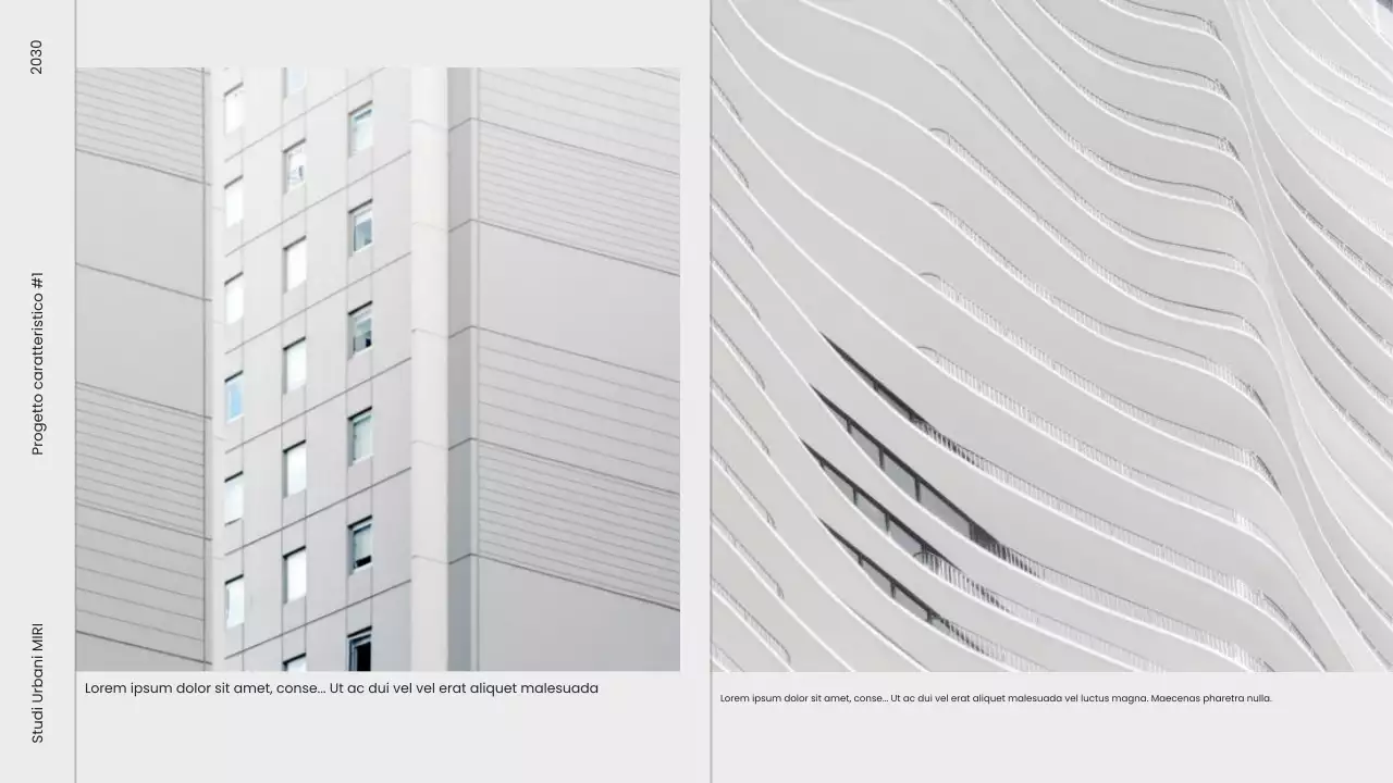 portfolio di architettura moderna grigia