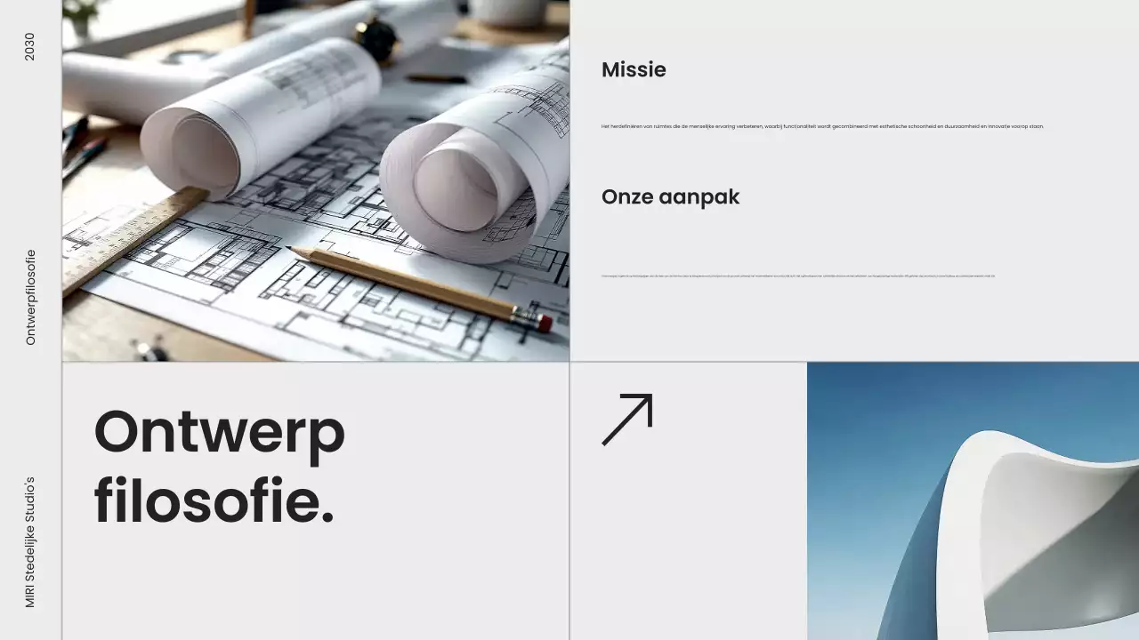 portfolio grijze moderne architectuur