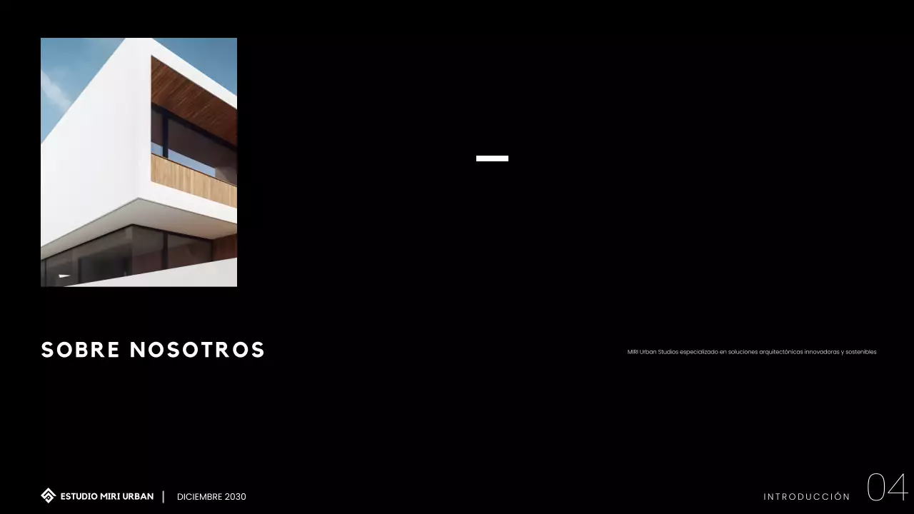 Presentación de la cartera de arquitectura minimalista moderna