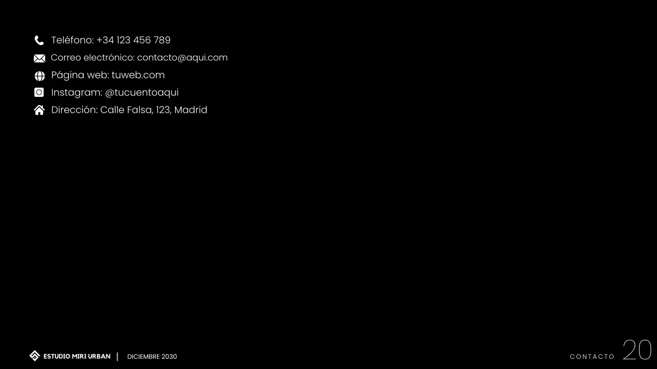 Presentación de la cartera de arquitectura minimalista moderna