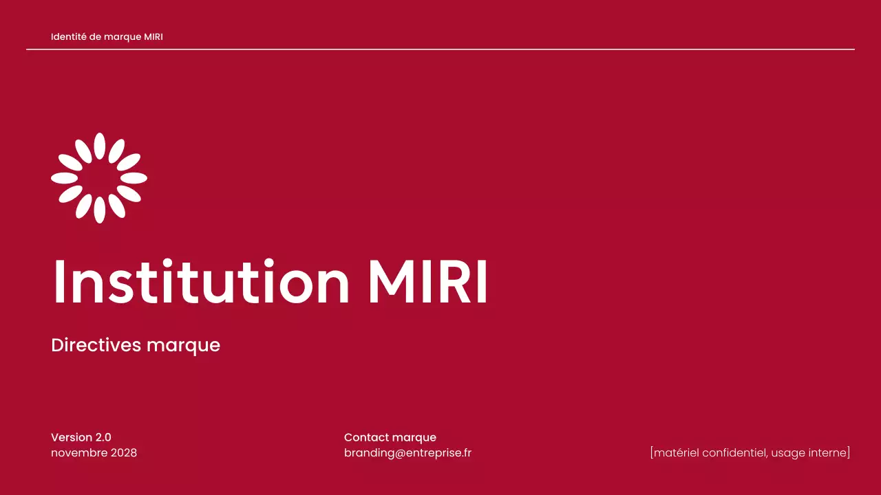 ligne directrice de la marque red professional