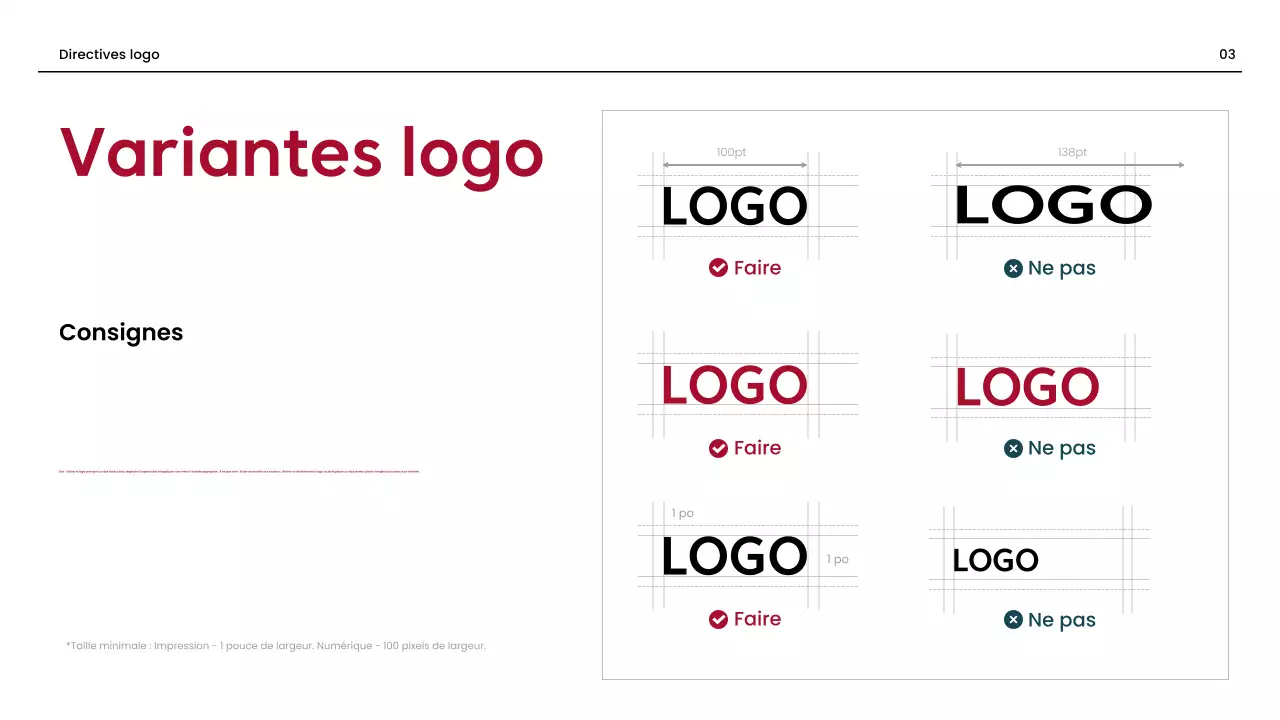 ligne directrice de la marque red professional