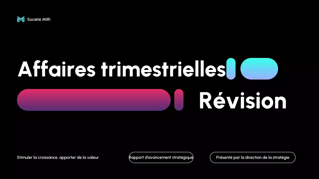 rapport d'activité moderne noir