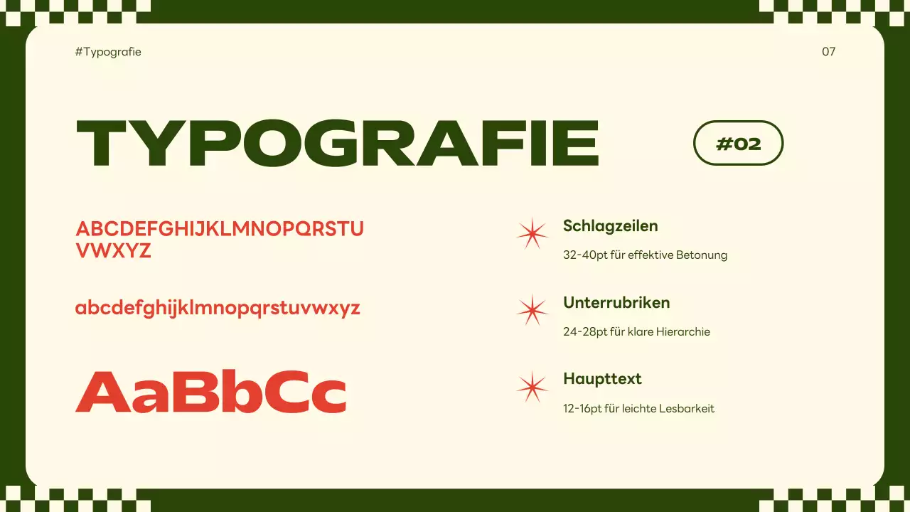 beige retro Markenleitfaden