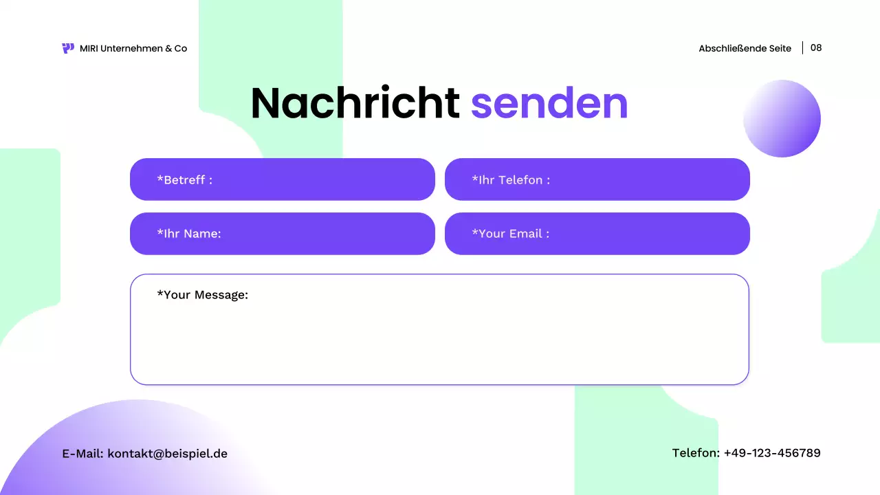 weiße moderne mobile Präsentation
