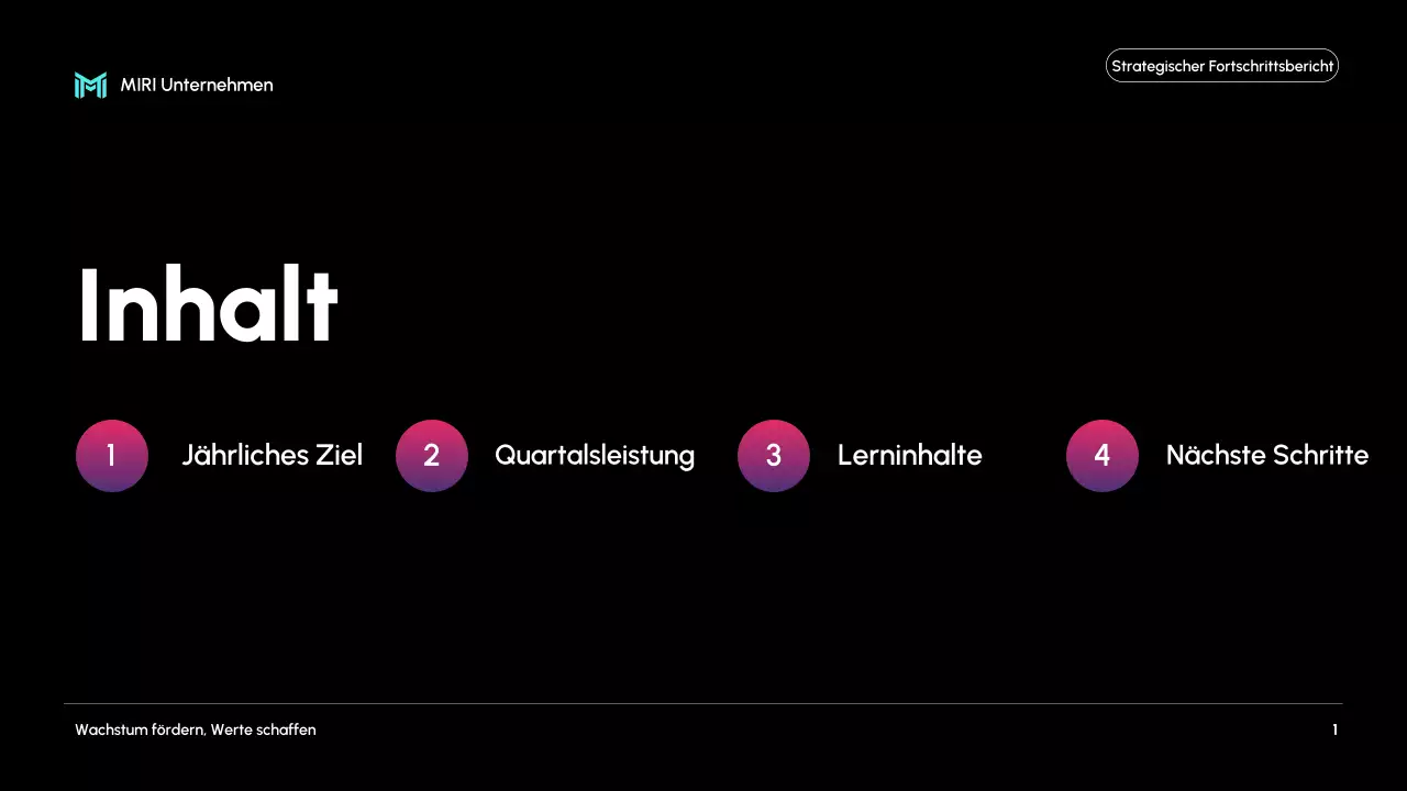 black modern business report