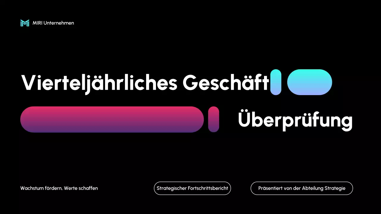 black modern business report