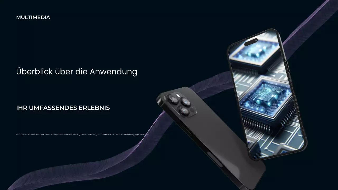 Navy Modern Mobile Application Einführung