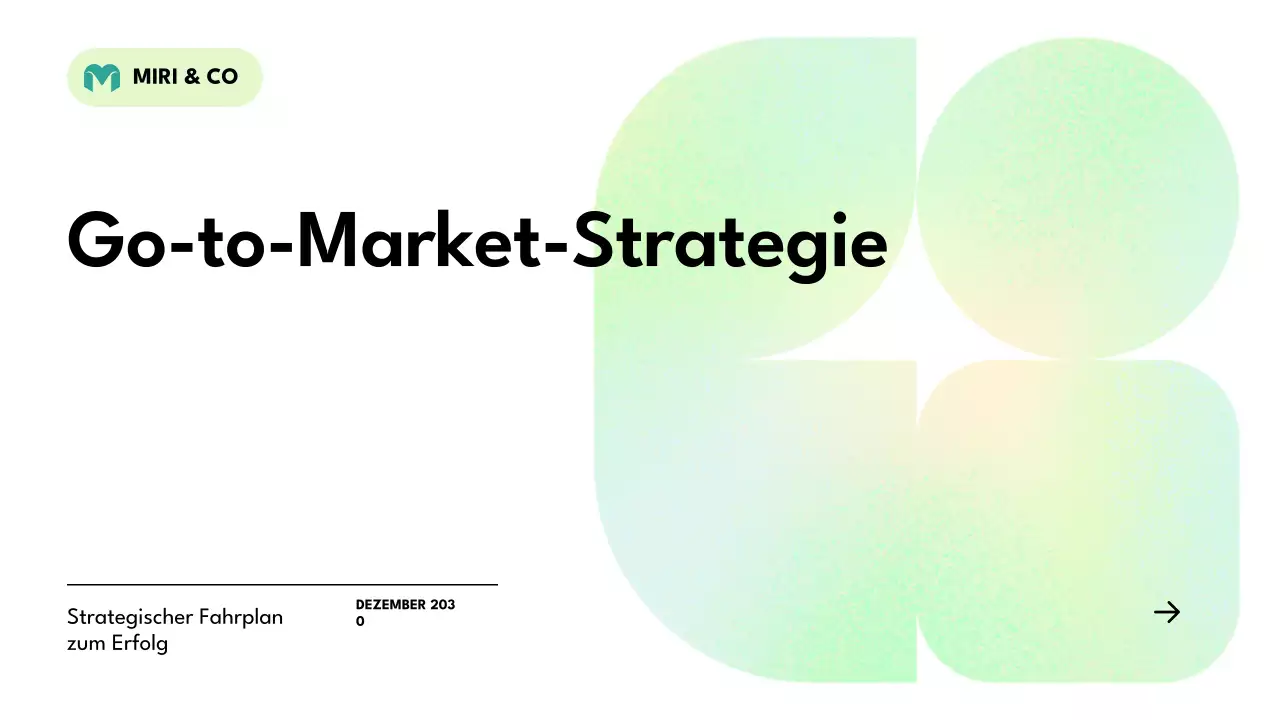 grüner moderner Strategieplan