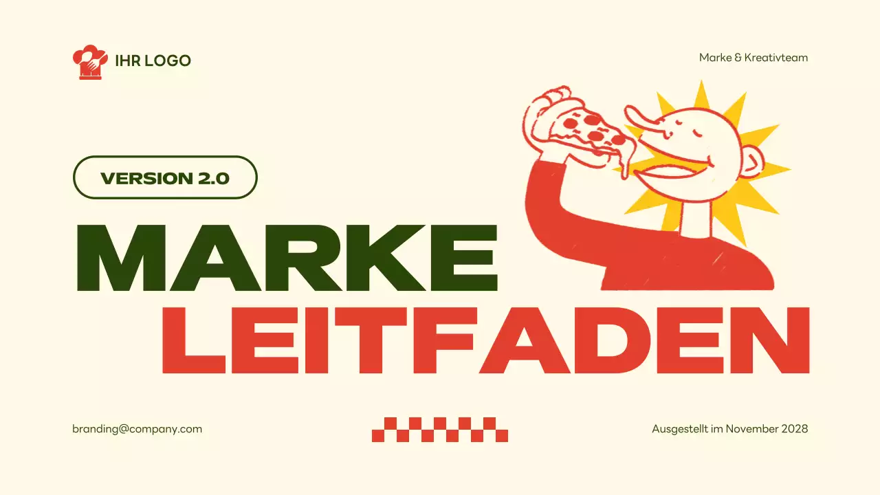 beige retro Markenleitfaden