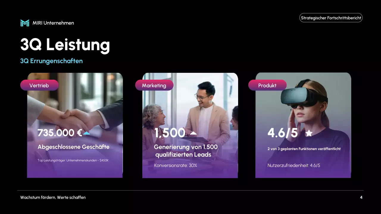 black modern business report