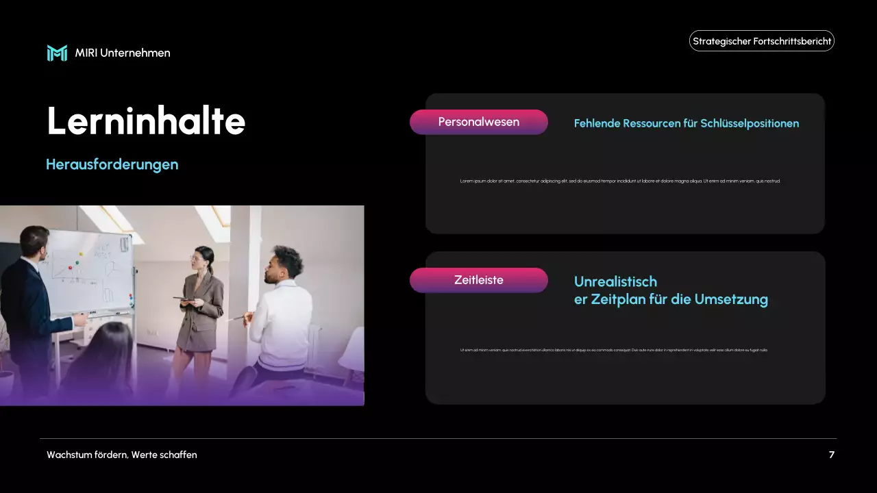 black modern business report