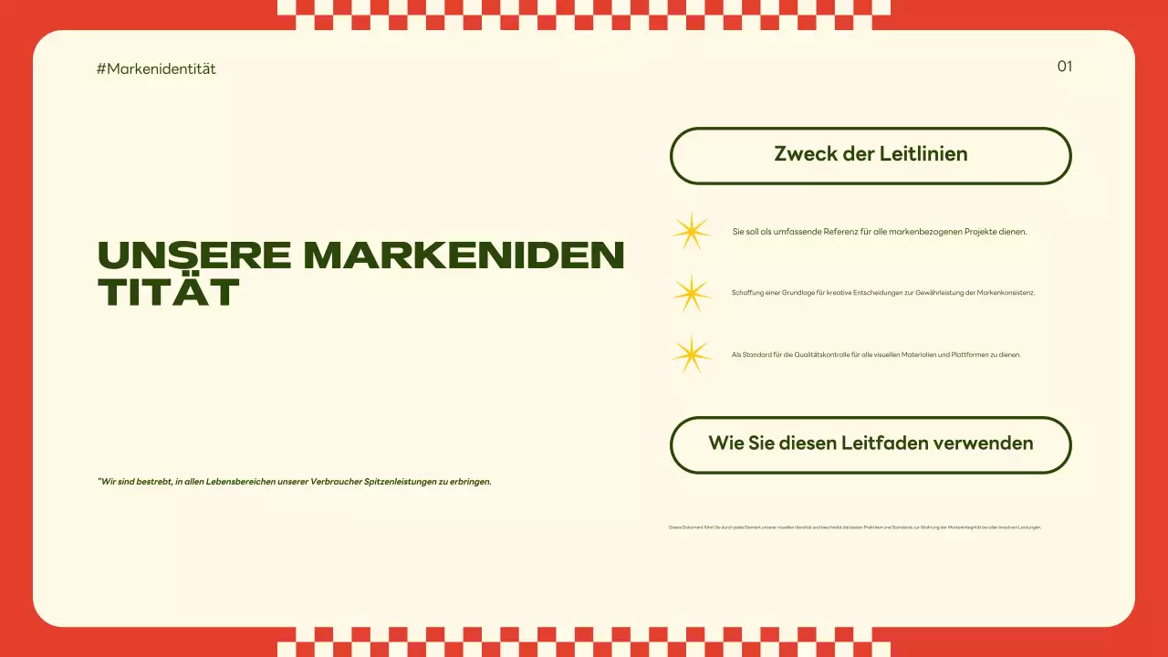 beige retro Markenleitfaden