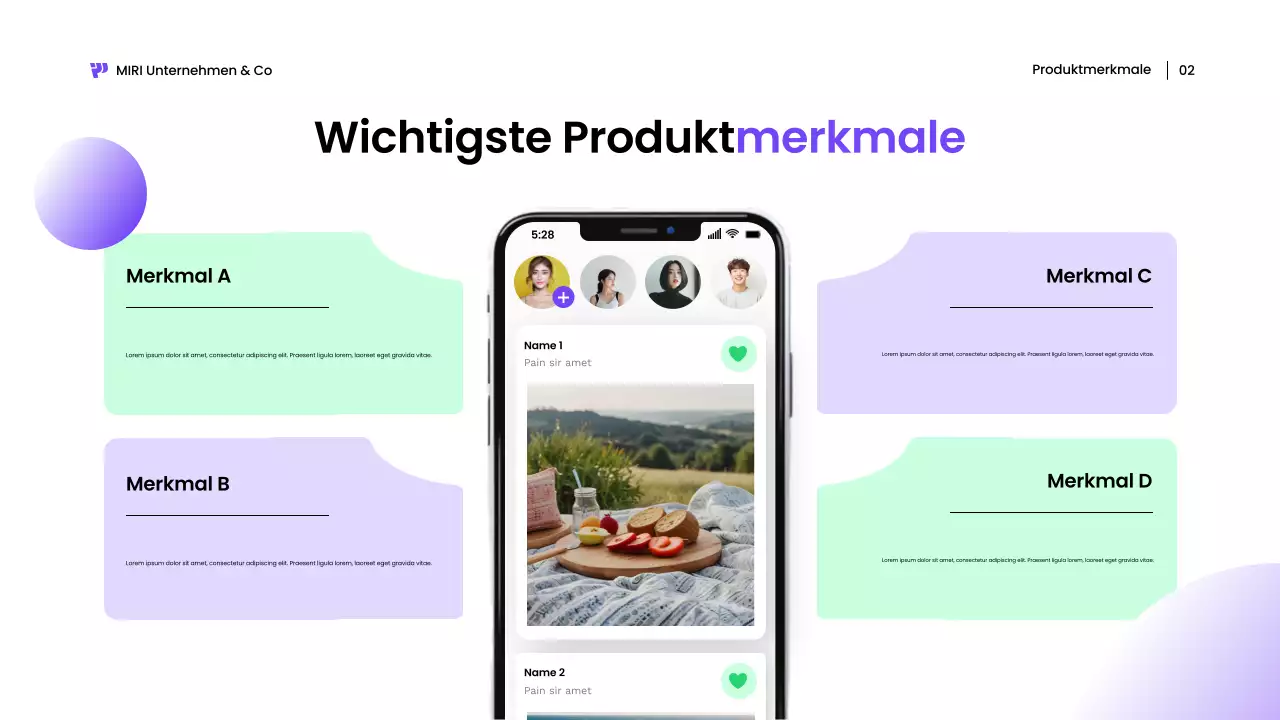 weiße moderne mobile Präsentation
