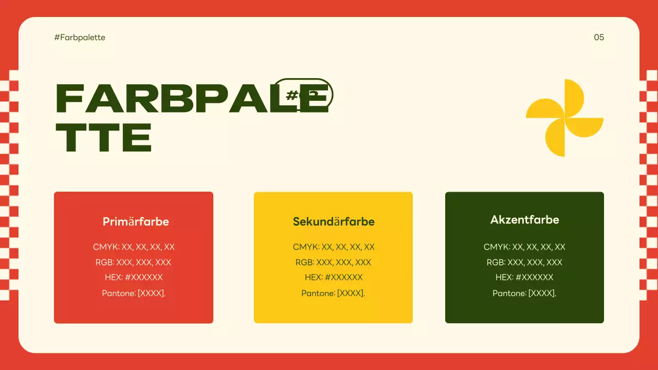 beige retro Markenleitfaden