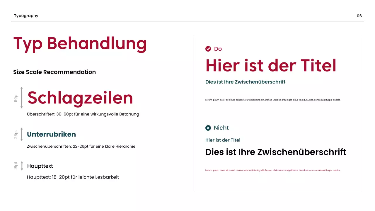 red professional Markenleitfaden