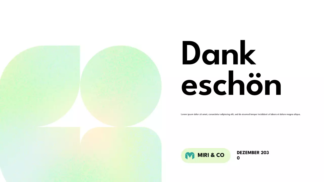 grüner moderner Strategieplan