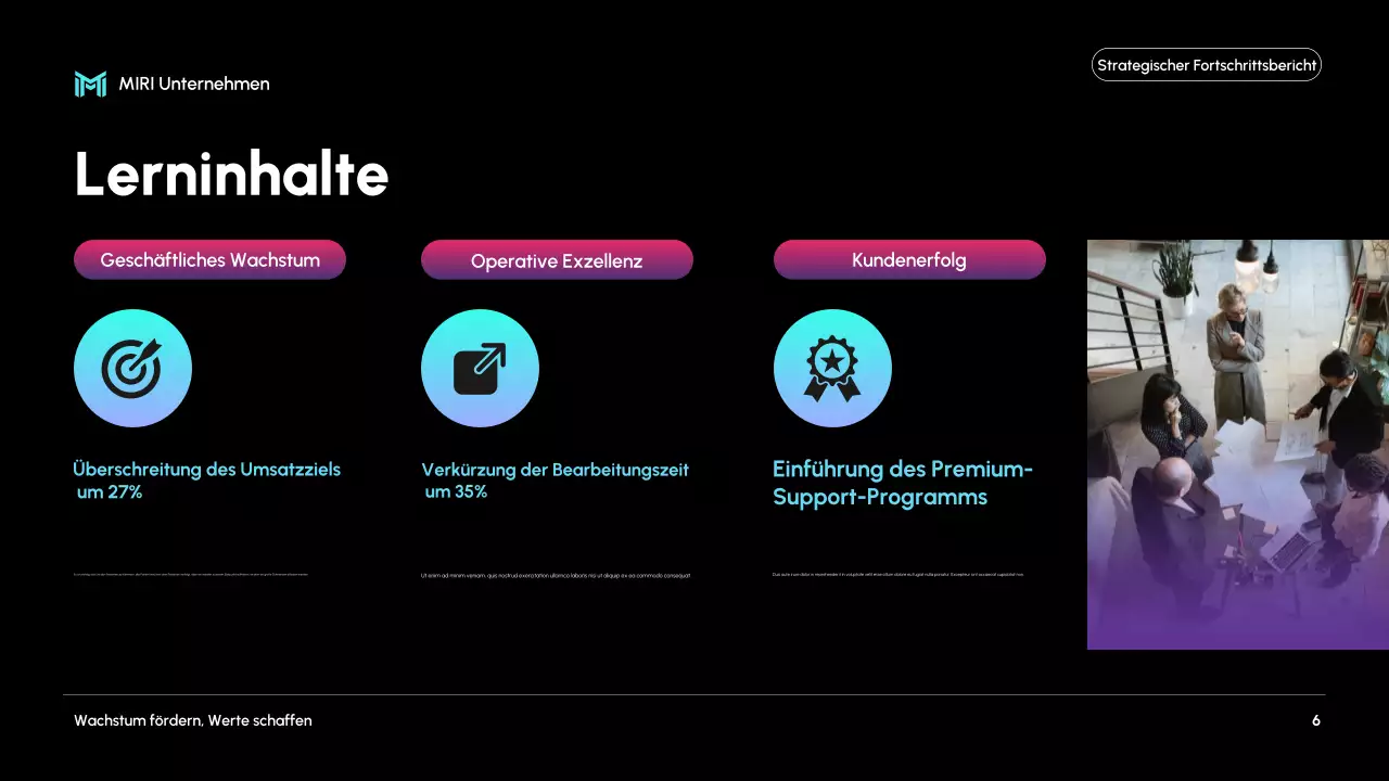 black modern business report