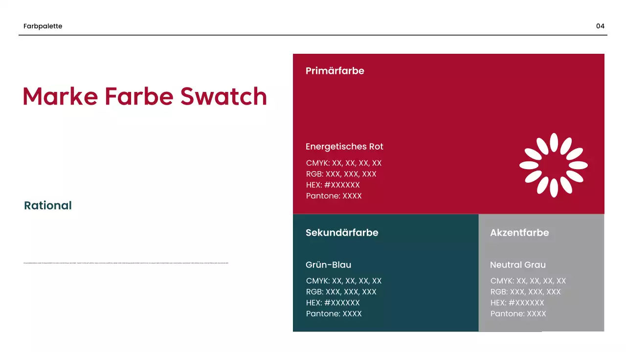 red professional Markenleitfaden