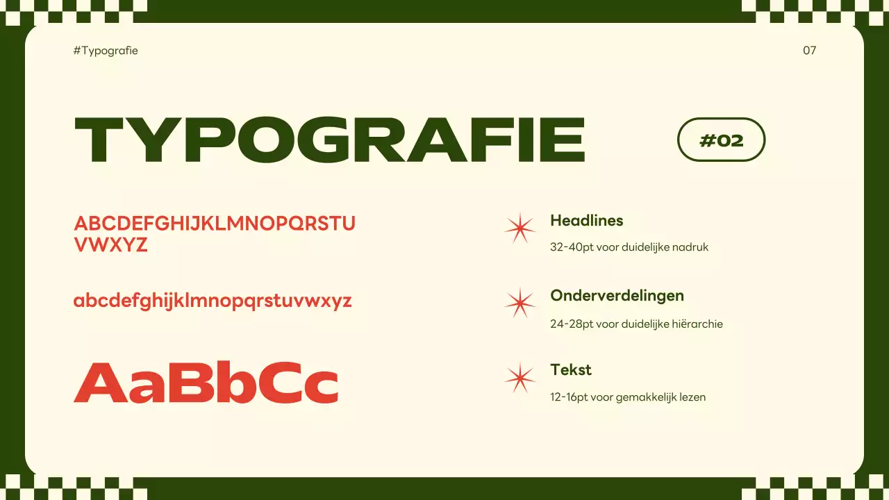 beige retro merkrichtlijn