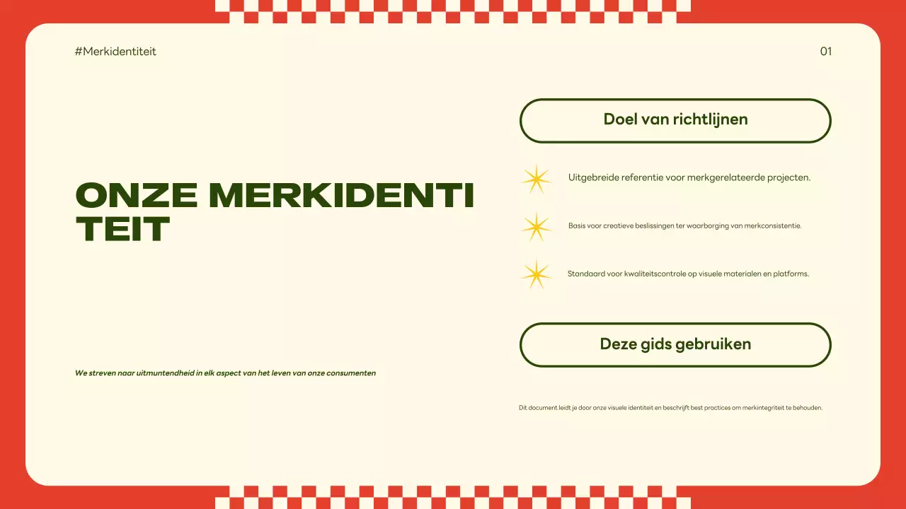 beige retro merkrichtlijn