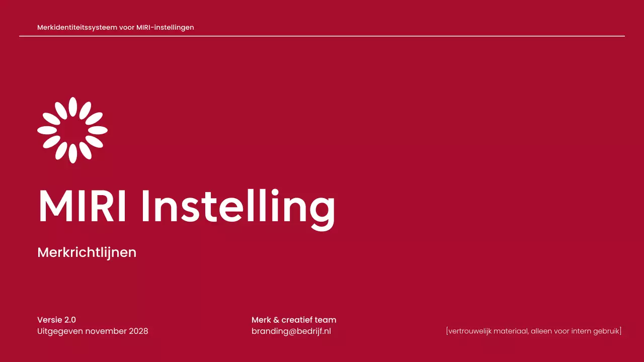 rode professionele merkrichtlijn