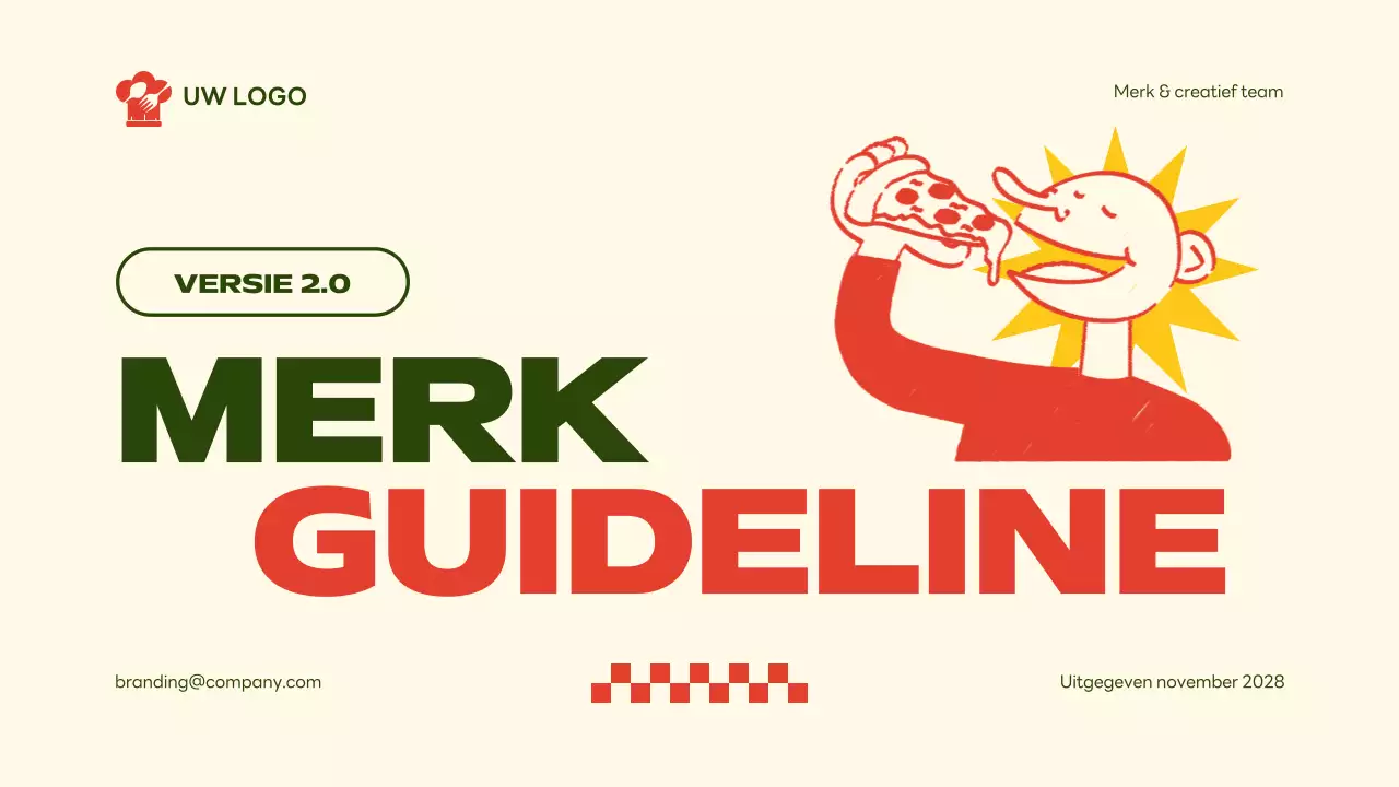 beige retro merkrichtlijn