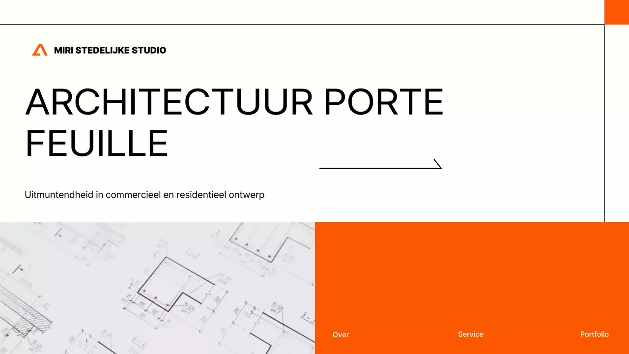 portfolio oranje moderne architectuur