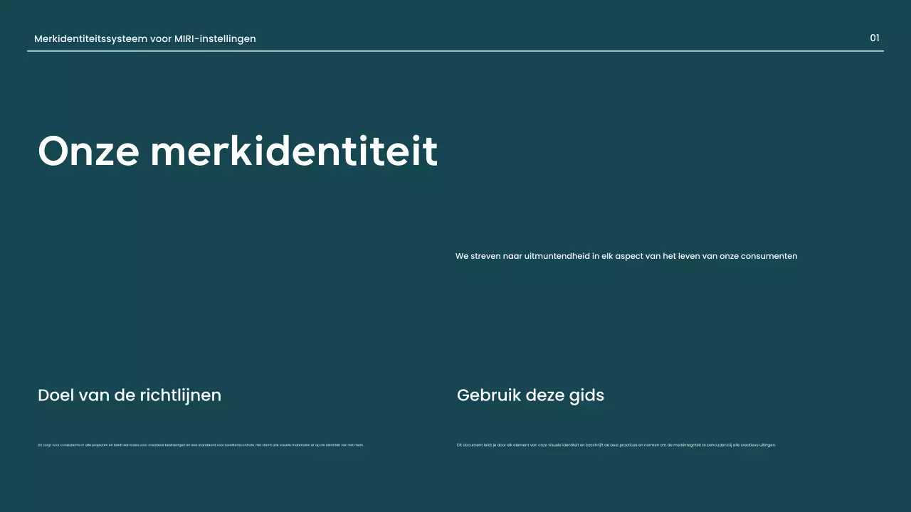 rode professionele merkrichtlijn