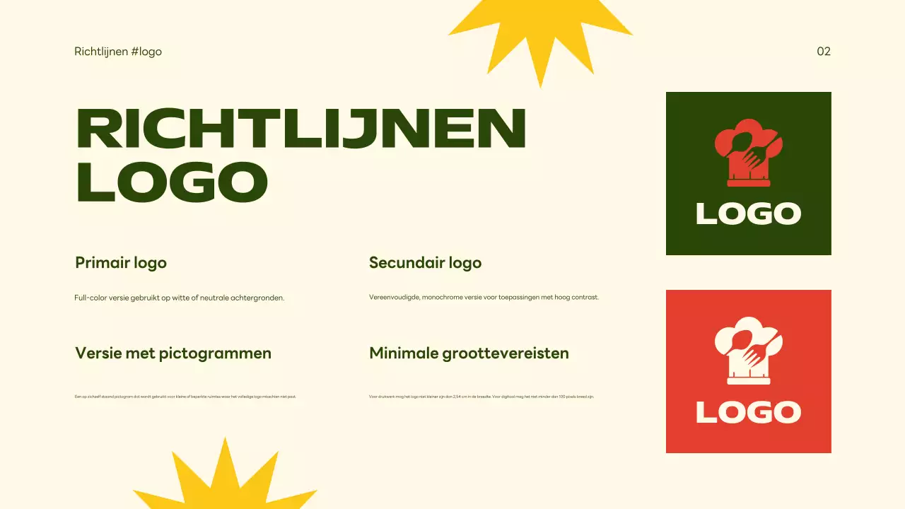 beige retro merkrichtlijn