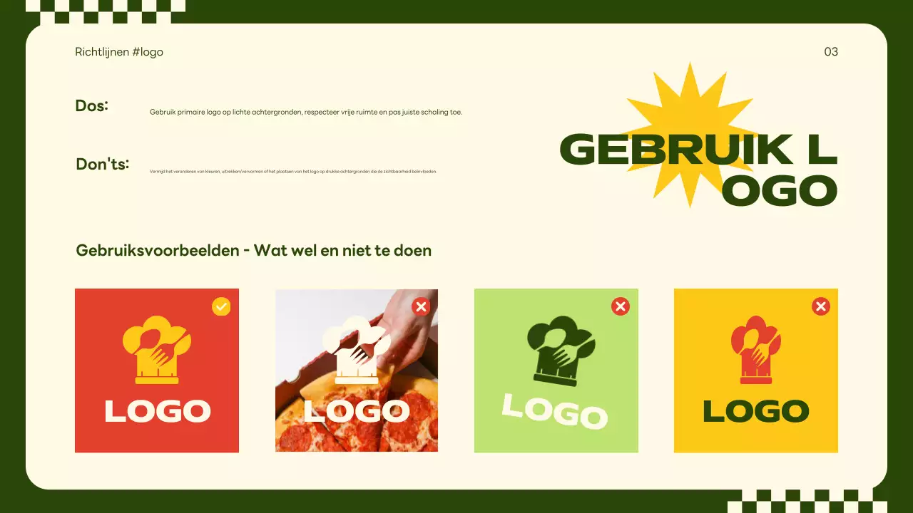 beige retro merkrichtlijn