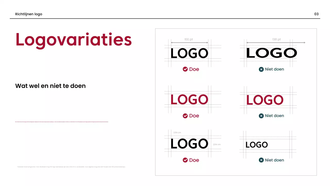 rode professionele merkrichtlijn