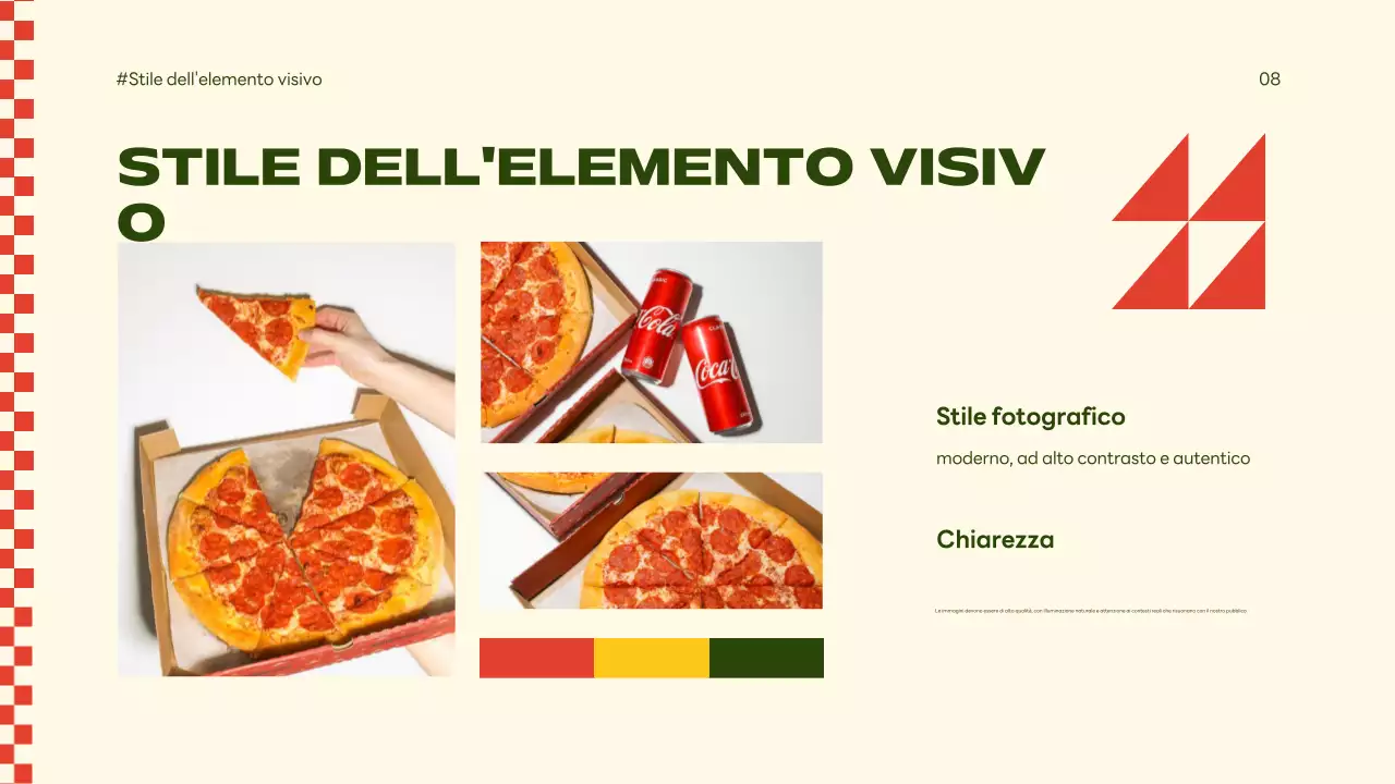 linea guida del marchio retro beige