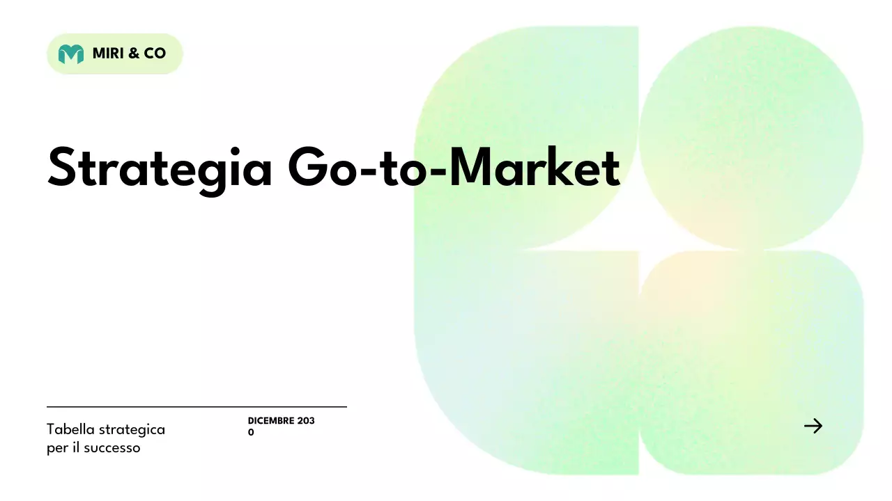 piano strategico verde moderno