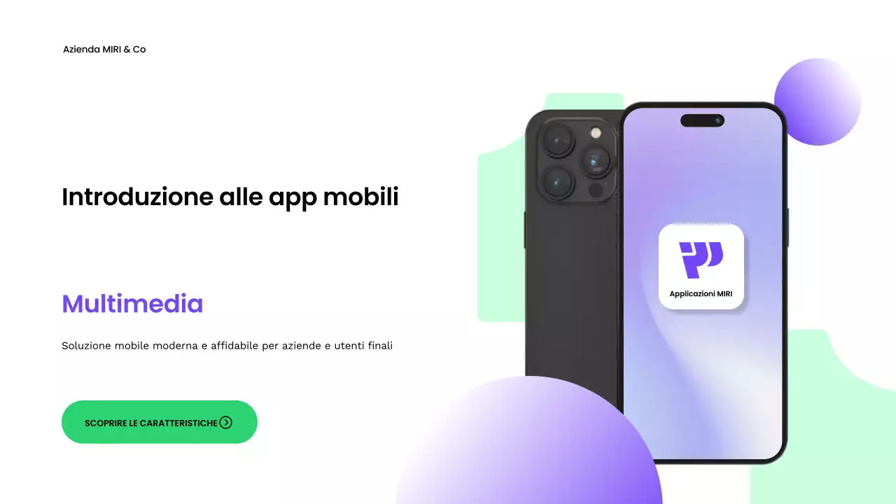 presentazione mobile moderna bianca