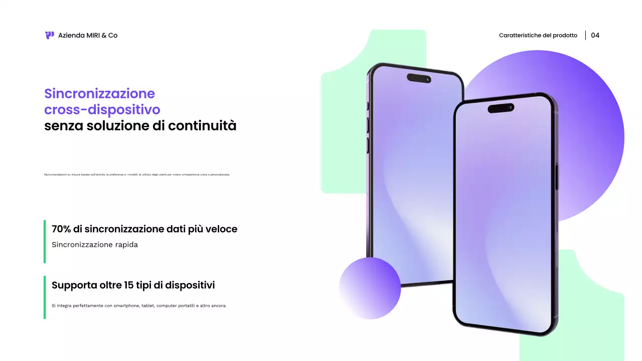 presentazione mobile moderna bianca