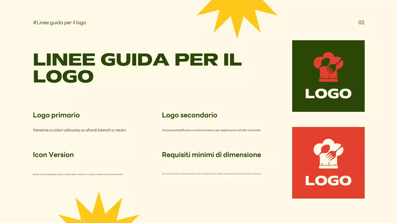 linea guida del marchio retro beige