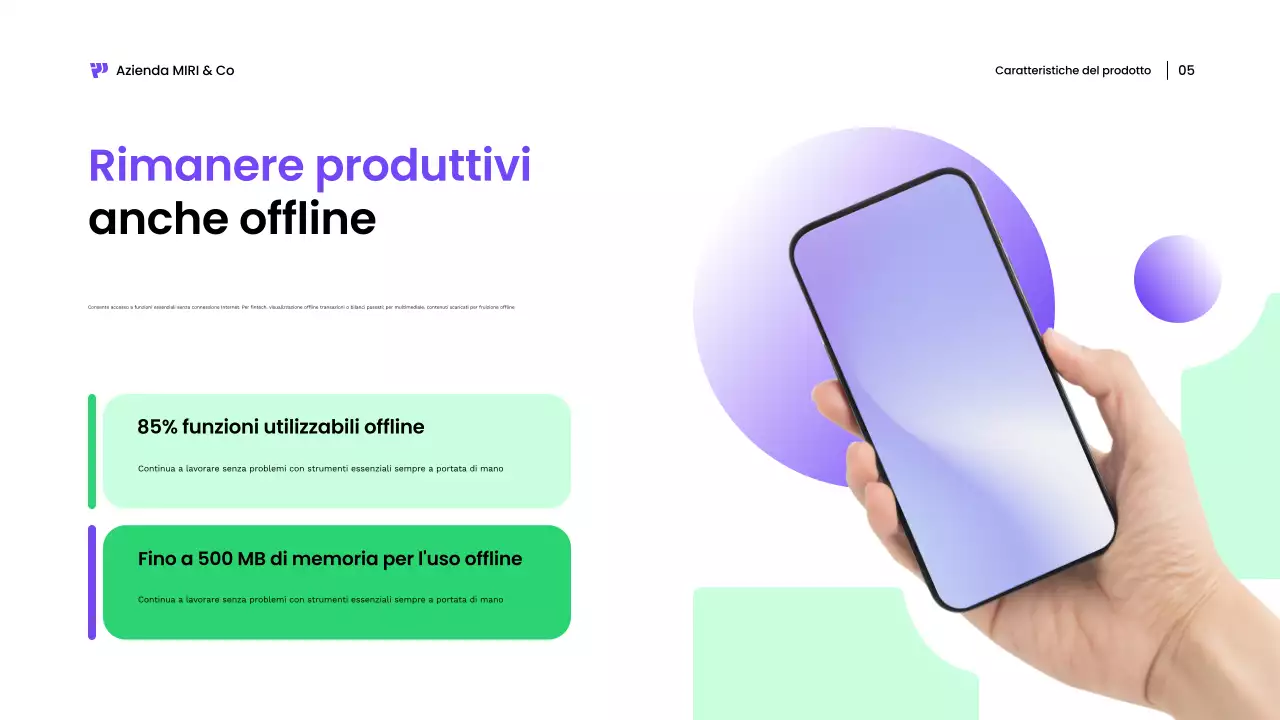 presentazione mobile moderna bianca